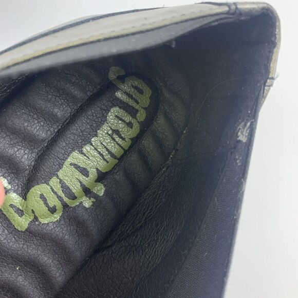 Groundhog Leather Slip On Shoe Pewter BINGO Round Tow Low Wedge Womens 40 US 9.5 - Picture 10 of 15